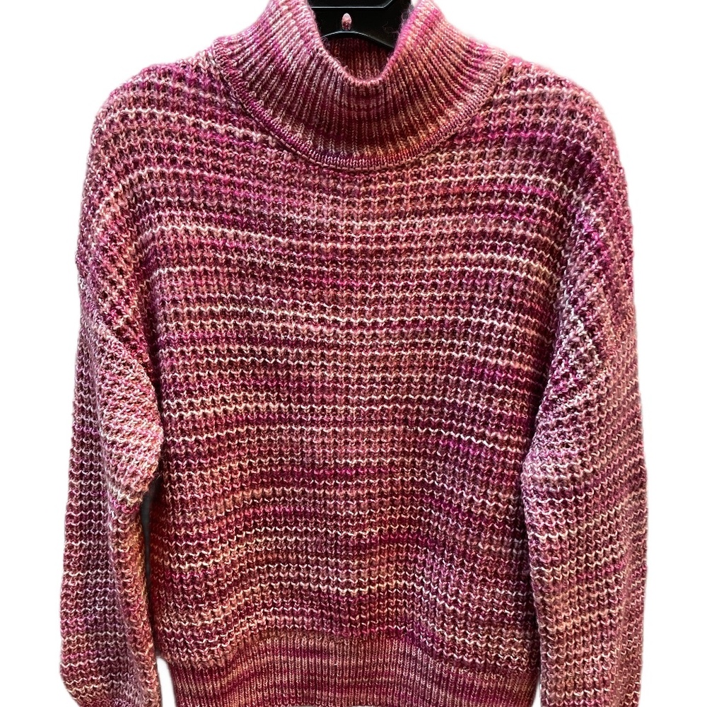 ❤️ GAP MARLED PINK MOCK NECK SWEATER SIZE XS